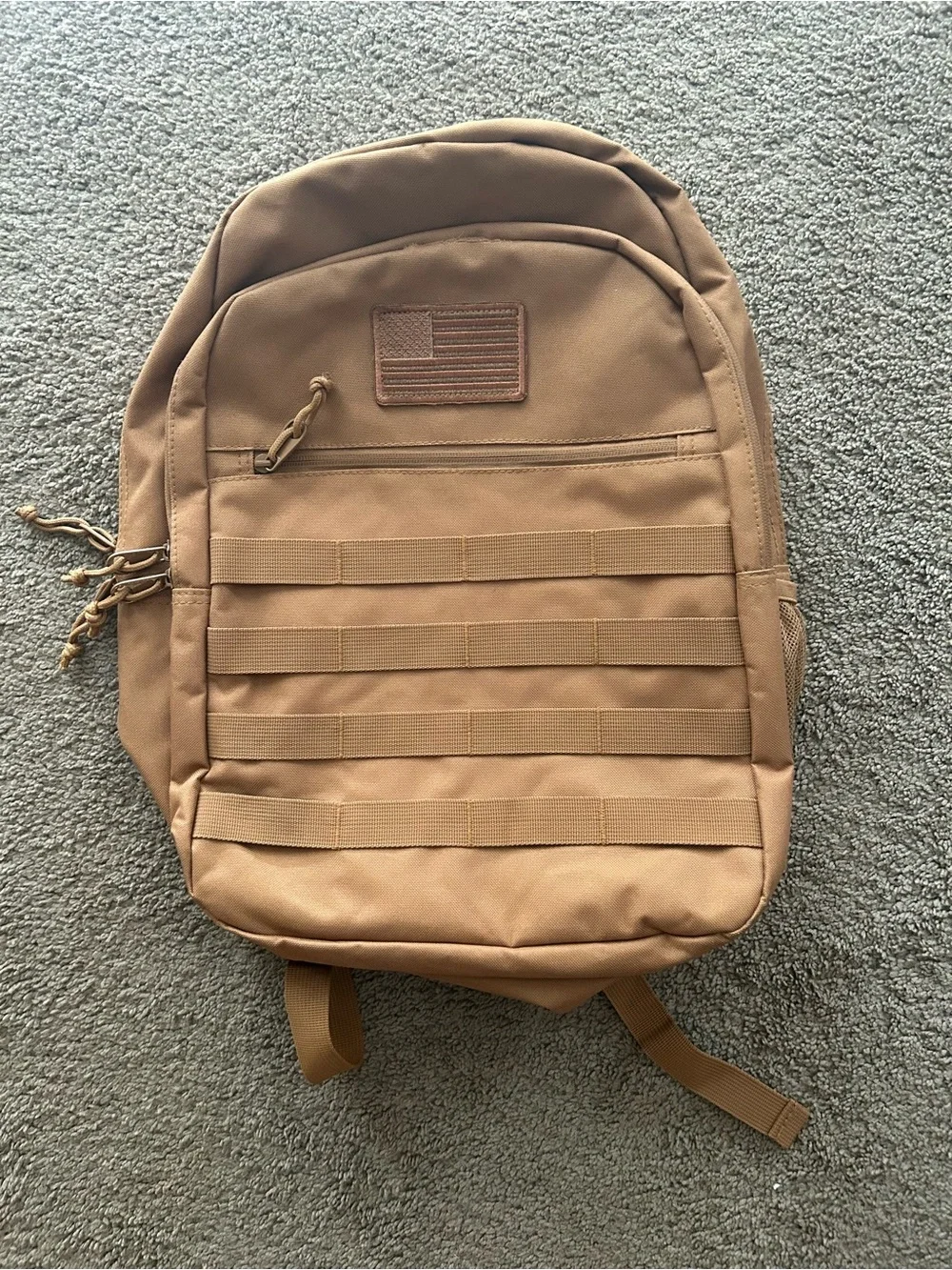 medium size light brown backpack men